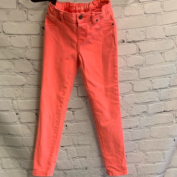 Cat & Jack Other - Kids Girls Cat & Jack Super Stretch Neon Orange Jeggings Size 8